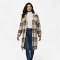 Ridinthewind - Elmbra | Lange Geruite Pluche Jas – Sherpa Stijl -