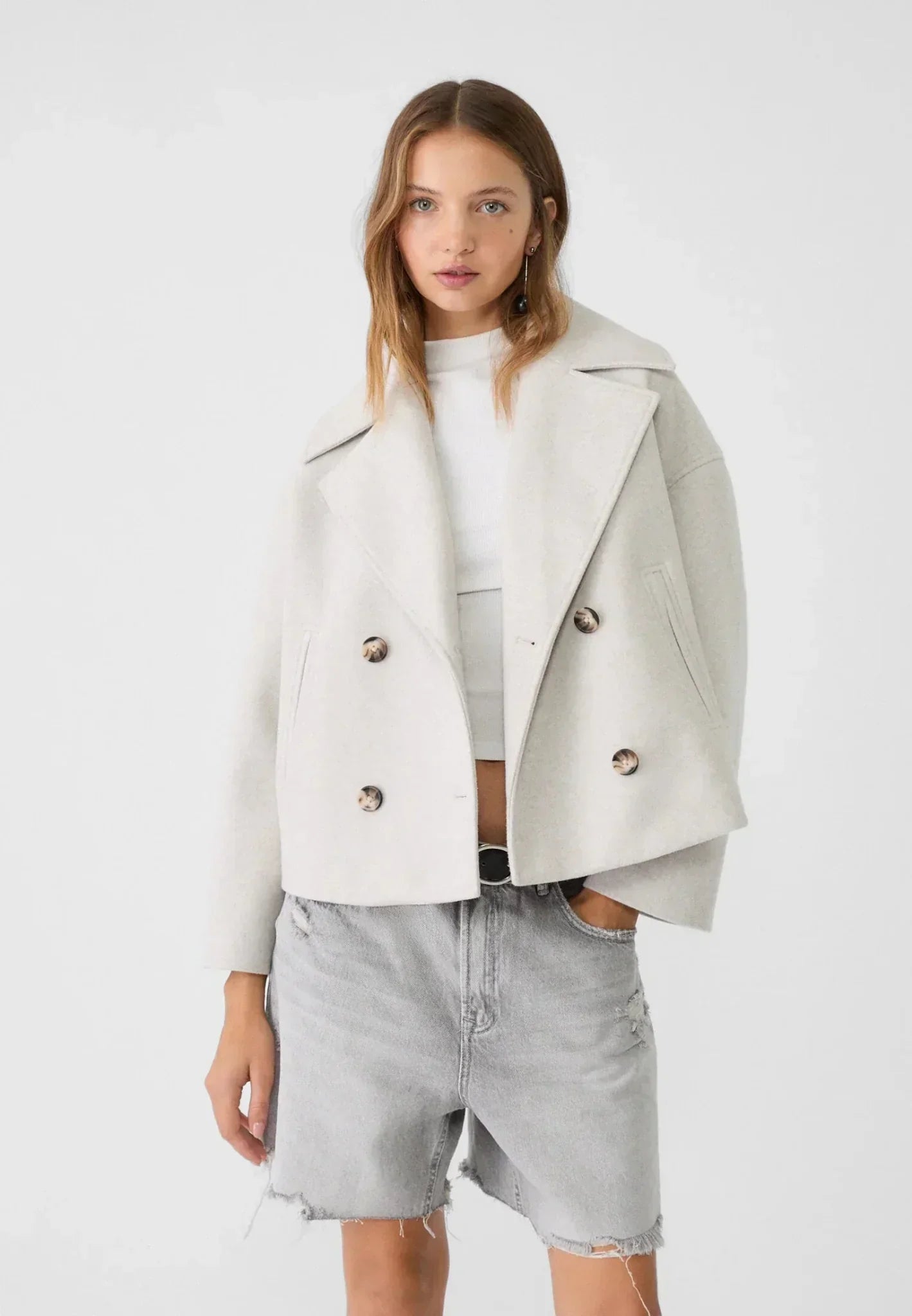 Ridinthewind - Harper | Double-Breasted Jasje – Cropped met Revers -