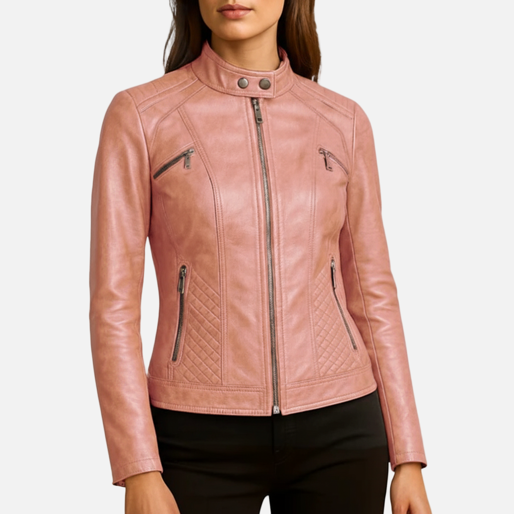 Ridinthewind - Madrick | Slim Fit Moto-jack – Kunstleren Bikerjack -
